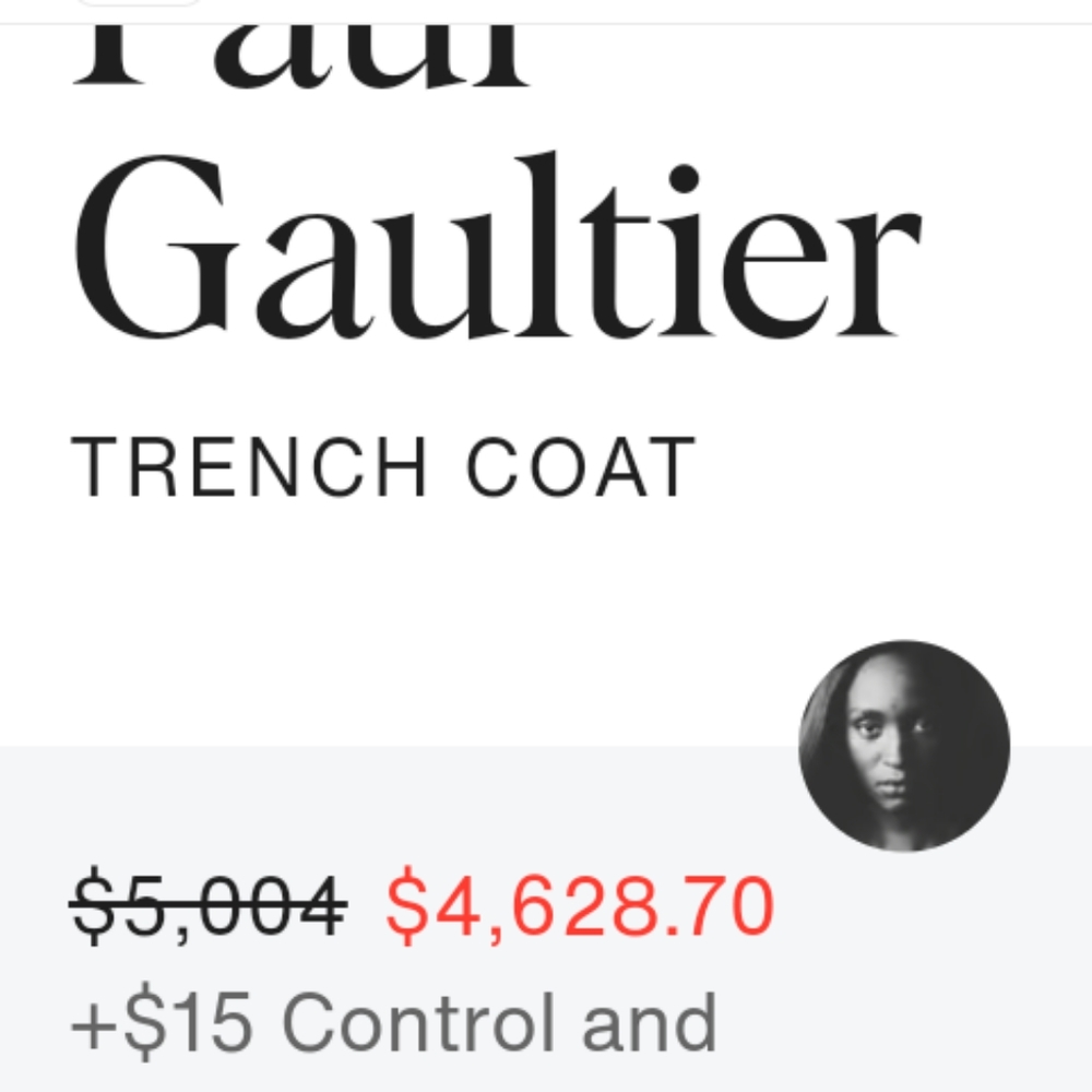 Jean Peal Gaultier Trench Coat, Size: 40/48 Brand New, Never Worn Real Polyester